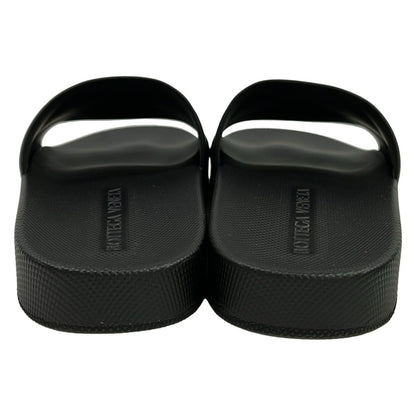 Bottega Veneta Sandals 35 Black Intrecciato Flat Slide — view 3