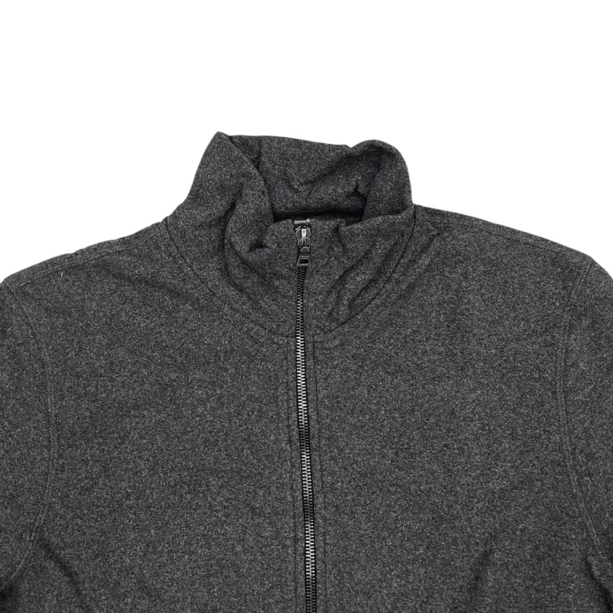 Prada Jamba Logo Tag Jacket M Polyester Nylon Gray Black — view 3