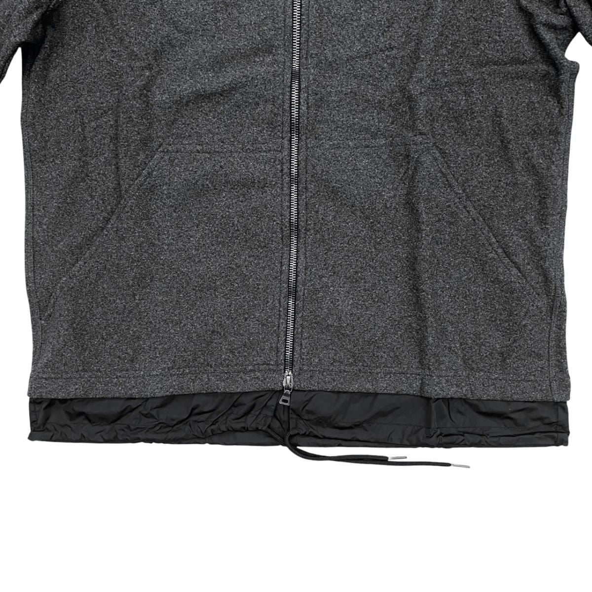 Prada Jamba Logo Tag Jacket M Polyester Nylon Gray Black — view 4