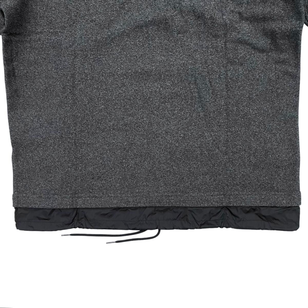 Prada Jamba Logo Tag Jacket M Polyester Nylon Gray Black — view 6
