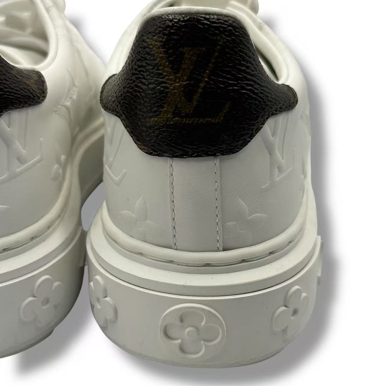 Louis Vuitton Sneakers Monogram Leather with Logo White — view 6