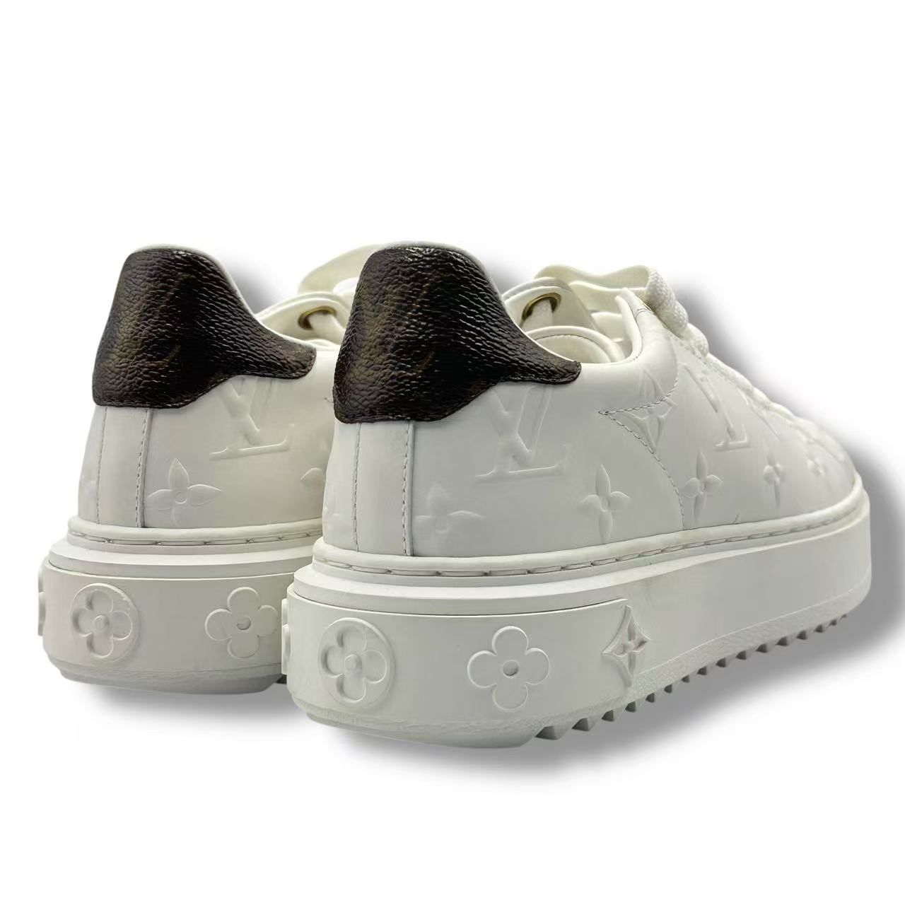 Louis Vuitton Sneakers Monogram Leather with Logo White — view 5