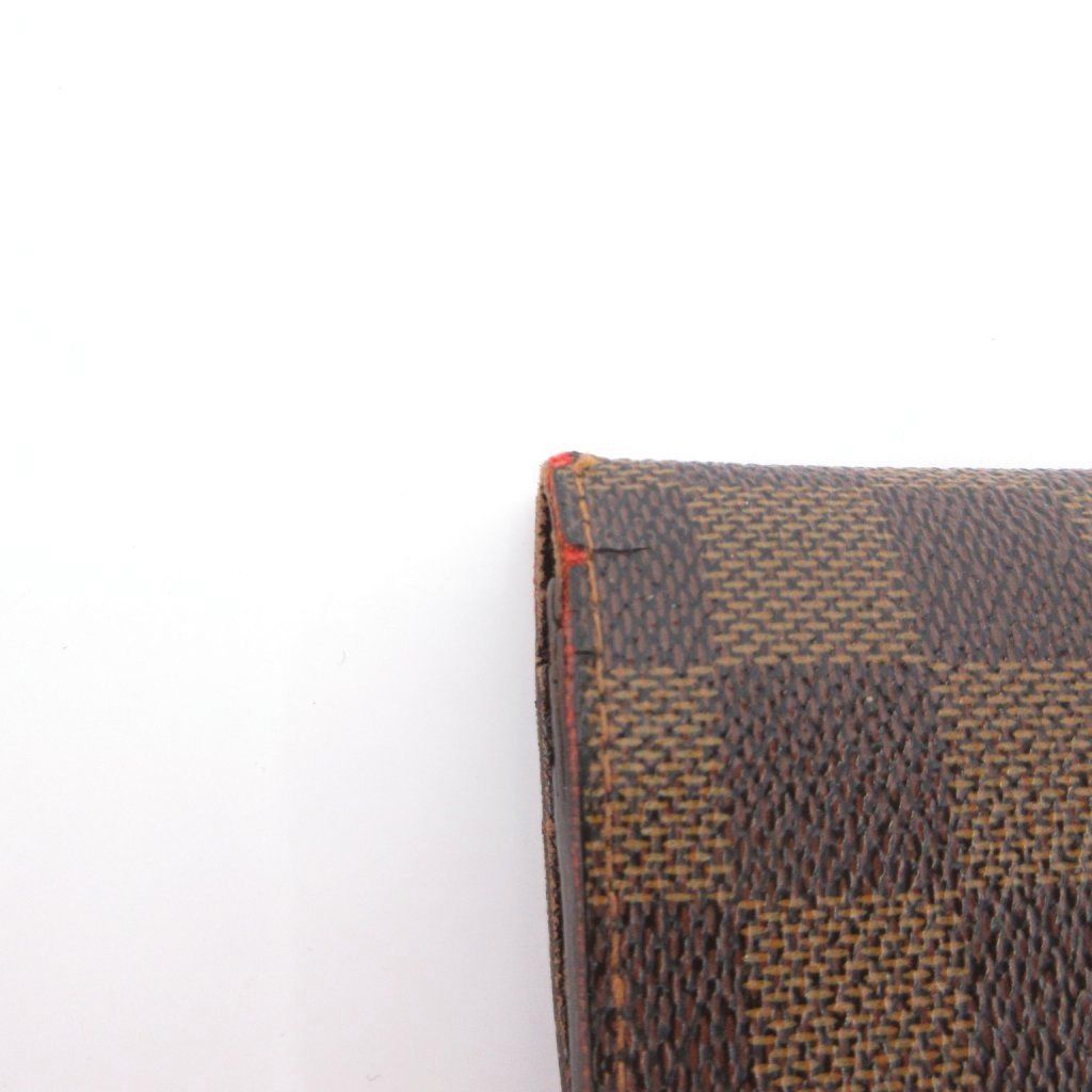 Louis Vuitton Damier Portefeuille Brazza Bifold Wallet Leather Brown — view 8