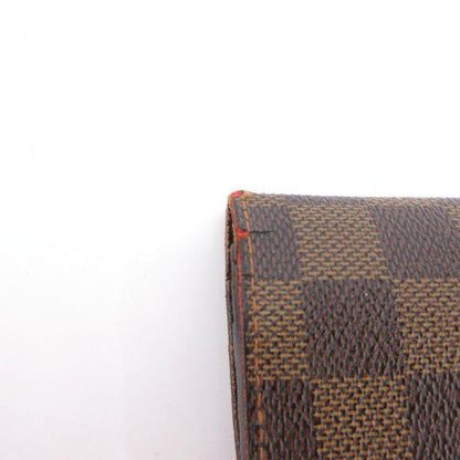 Louis Vuitton Damier Portefeuille Brazza Bifold Wallet Leather Brown — view 8