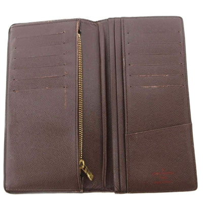Louis Vuitton Damier Portefeuille Brazza Bifold Wallet Leather Brown — view 5