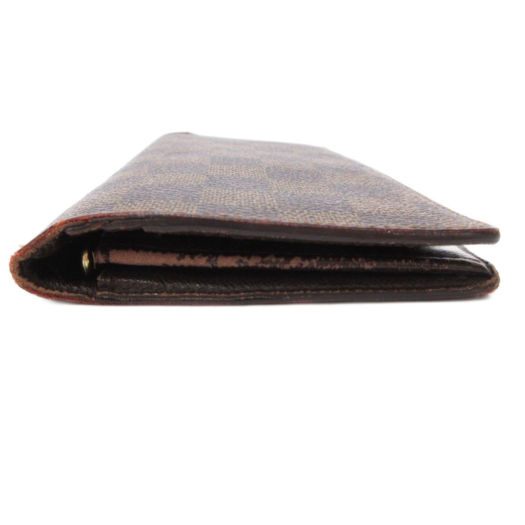 Louis Vuitton Damier Portefeuille Brazza Bifold Wallet Leather Brown — view 3