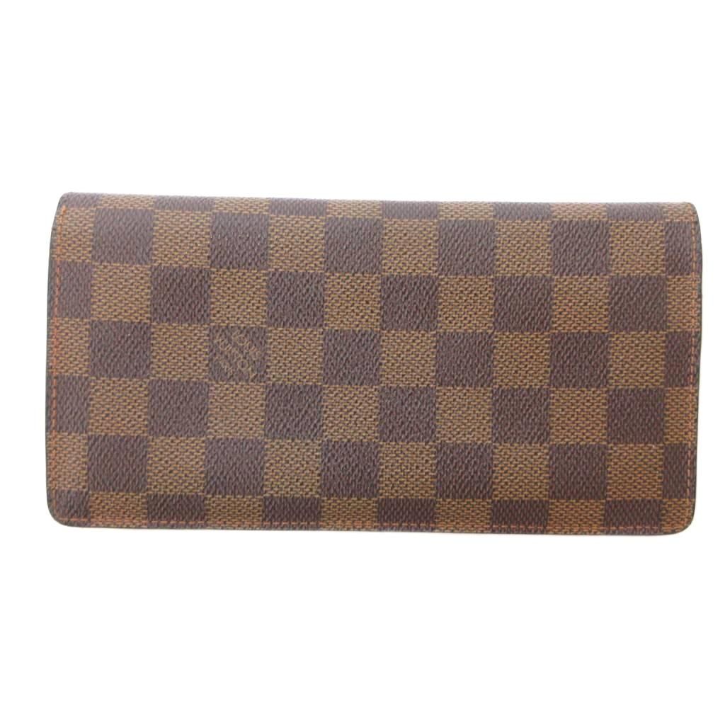 Louis Vuitton Damier Portefeuille Brazza Bifold Wallet Leather Brown — view 2