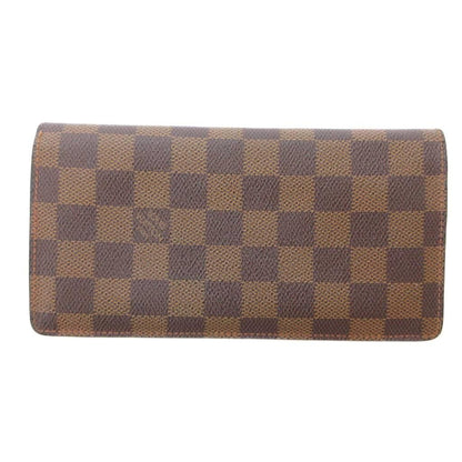 Louis Vuitton Damier Portefeuille Brazza Bifold Wallet Leather Brown — view 2