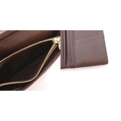 Louis Vuitton Damier Portefeuille Brazza Bifold Wallet Leather Brown — view 6
