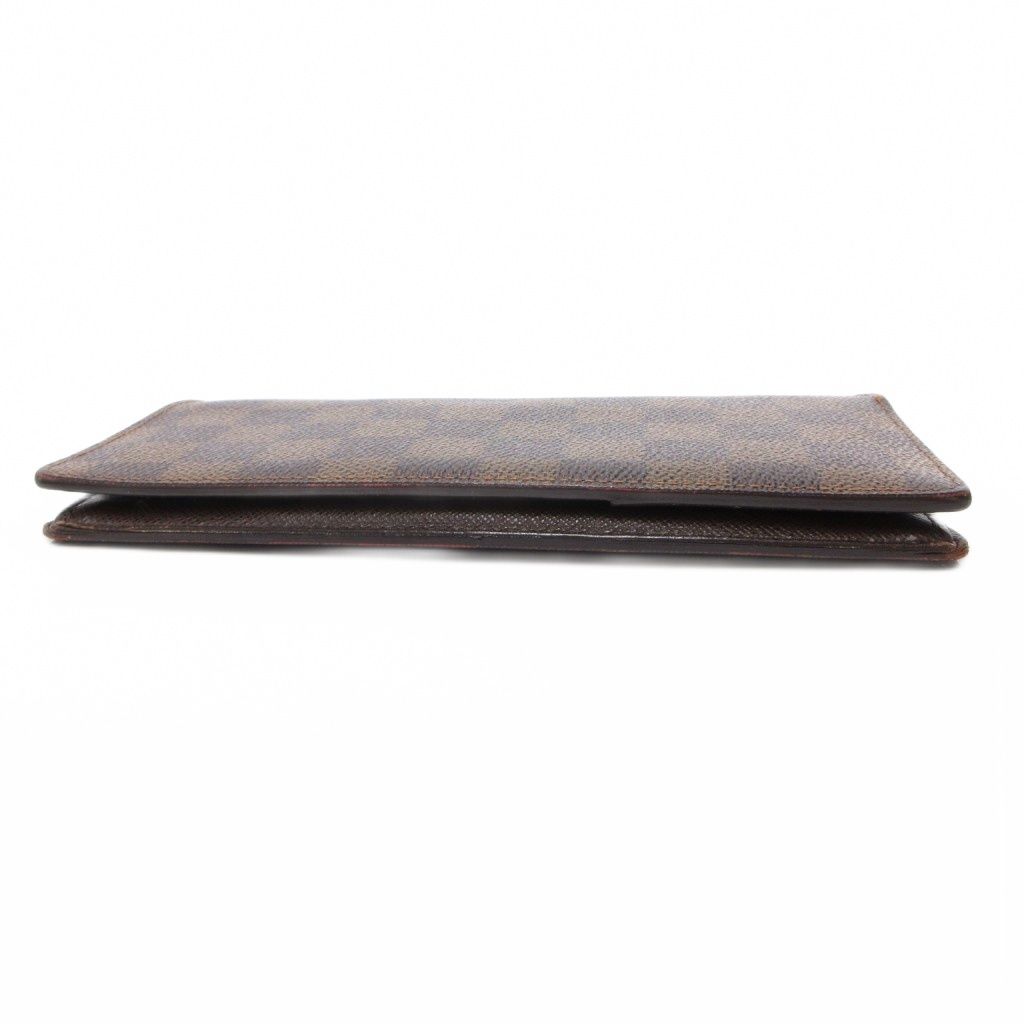 Louis Vuitton Damier Portefeuille Brazza Bifold Wallet Leather Brown — view 4