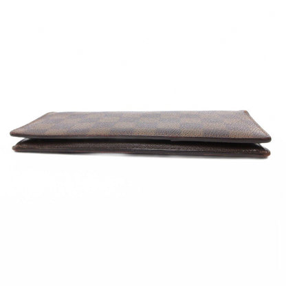 Louis Vuitton Damier Portefeuille Brazza Bifold Wallet Leather Brown — view 4
