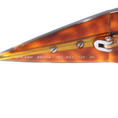 Prada Spr Square Sunglasses Double Bridge Tortoiseshell Metal Frame Brown — view 4