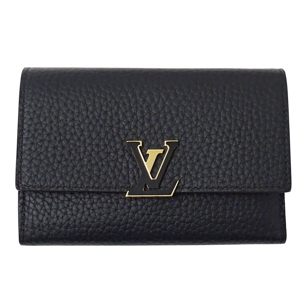 Louis Vuitton Wallet Bifold Portefeuille Capucines Compact Taurillon Leather