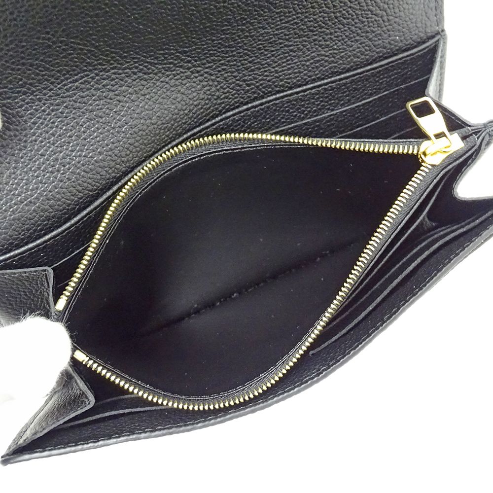 Louis Vuitton Wallet by Monogram Empreinte Portefeuille Sarah Noir Beige Black — view 7