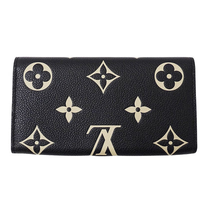 Louis Vuitton Wallet by Monogram Empreinte Portefeuille Sarah Noir Beige Black — view 2