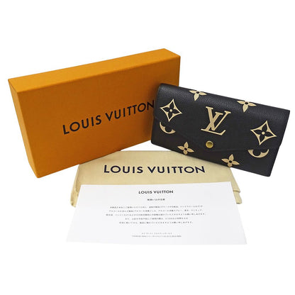 Louis Vuitton Wallet by Monogram Empreinte Portefeuille Sarah Noir Beige Black — view 8