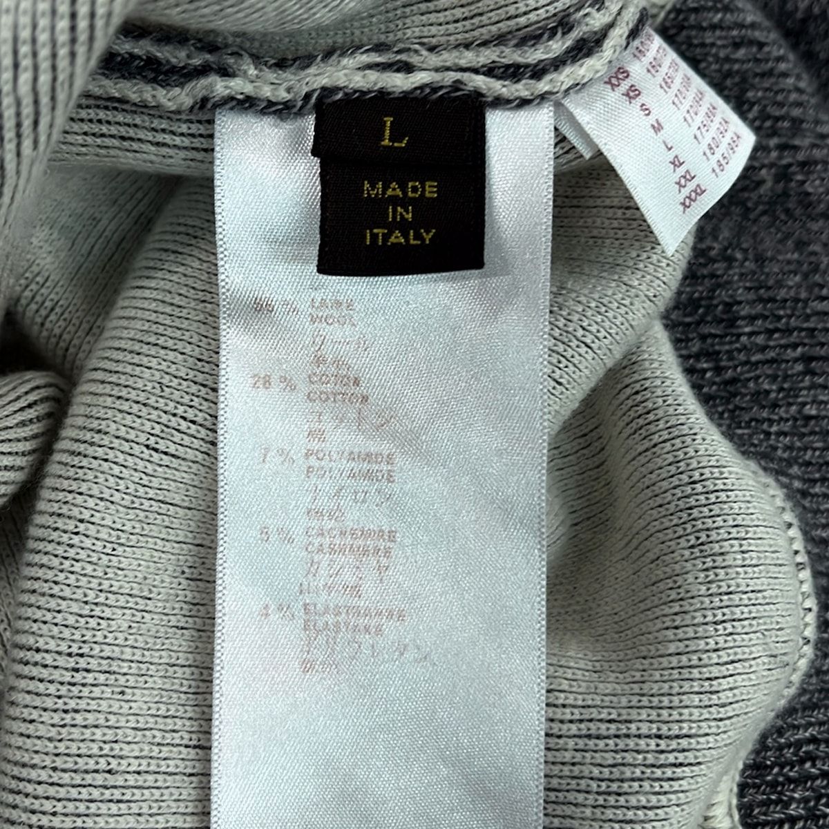 Louis Vuitton Hoodie L LV Cup Logo Patch Dark Gray Black Multi — view 4