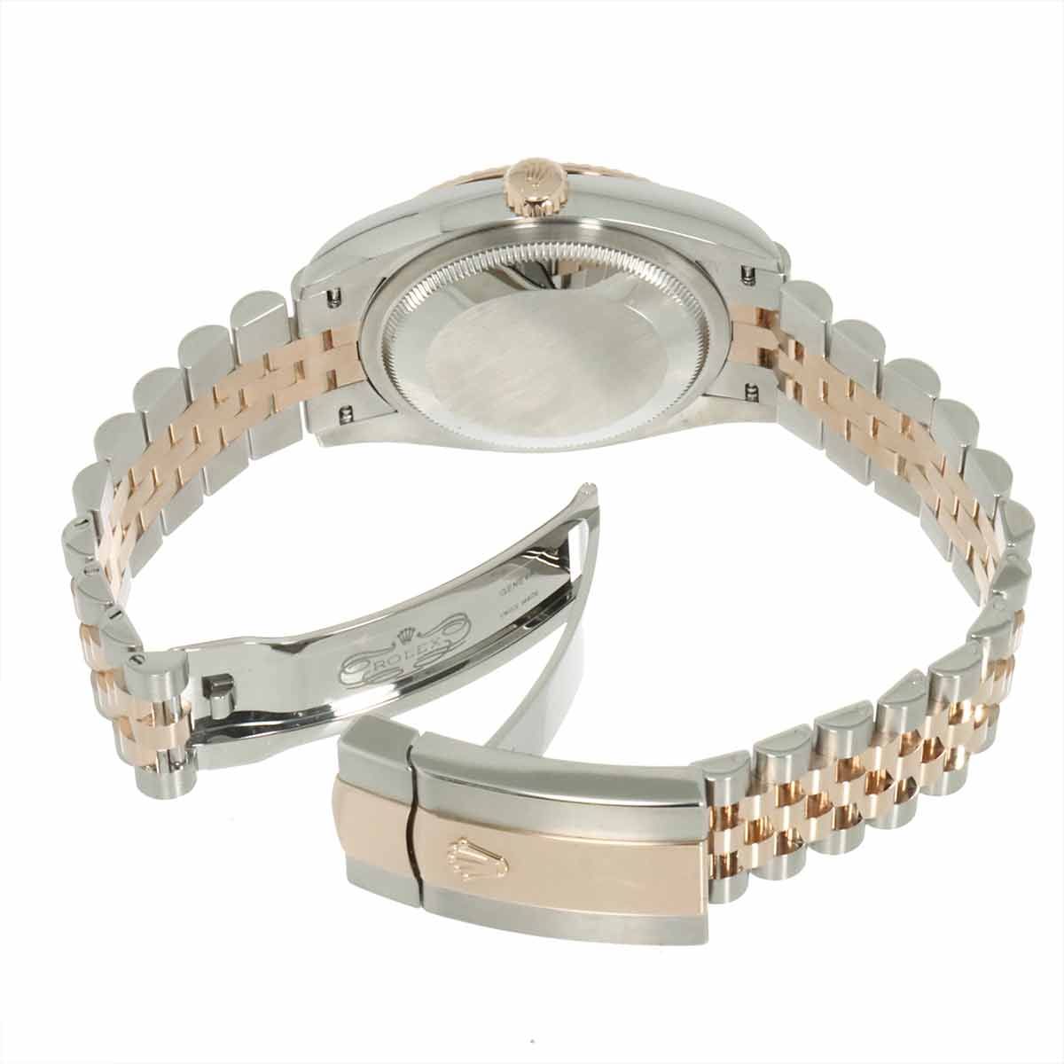 Rolex Datejust 36 Roulette Diamond Watch Gray 18k Pink Gold Automatic Winding — view 5