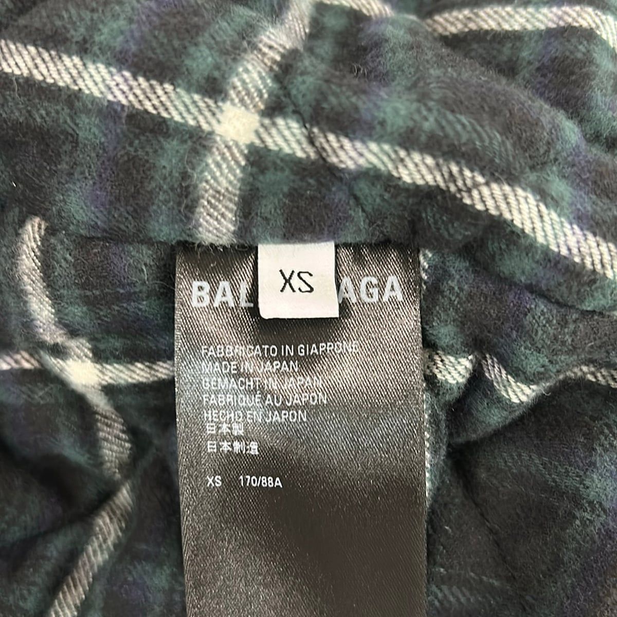 Balenciaga Jean XS Blue Long Sleeve Unifit Winter Jacket — view 5