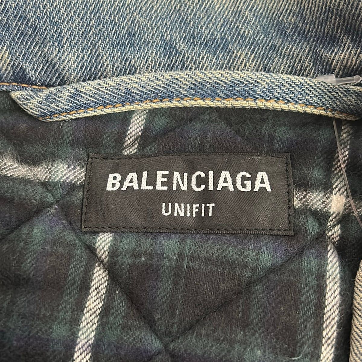 Balenciaga Jean XS Blue Long Sleeve Unifit Winter Jacket — view 3