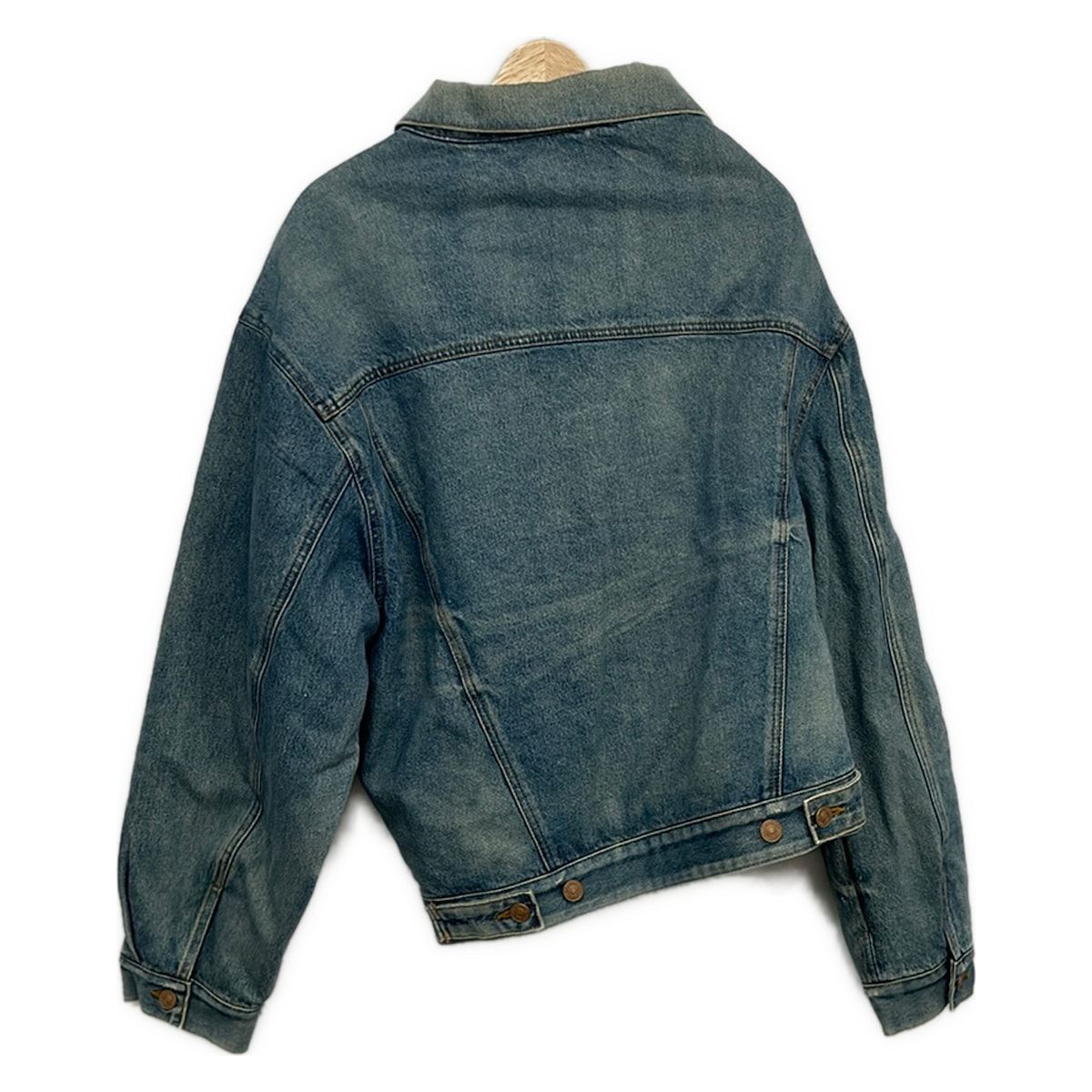 Balenciaga Jean XS Blue Long Sleeve Unifit Winter Jacket — view 2
