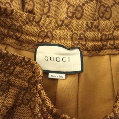 Gucci GG Technical Jersey Pleated Skirt Long XS Brown — view 5