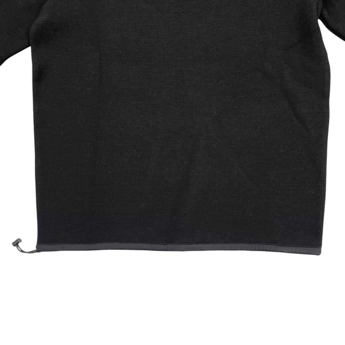 Prada Sweatshirt Shirt Logo Tag 50 Wool Nylon Black — view 6