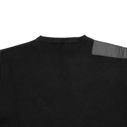 Prada Sweatshirt Shirt Logo Tag 50 Wool Nylon Black — view 5
