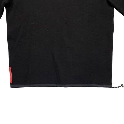 Prada Sweatshirt Shirt Logo Tag 50 Wool Nylon Black — view 4