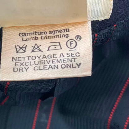 Hermes Wool Zip Up Jacket Deformed Black 40 — view 6