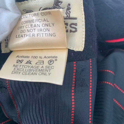 Hermes Wool Zip Up Jacket Deformed Black 40 — view 8