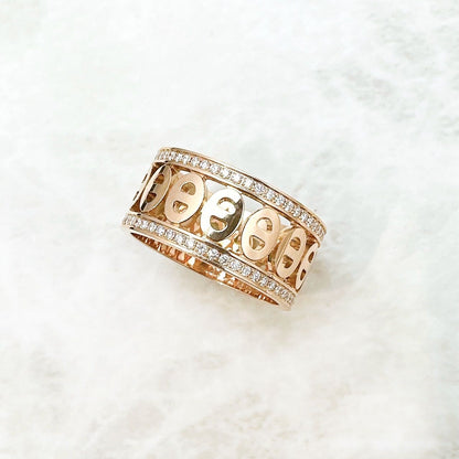 Hermes Chaine D'ancre Divine Diamond Pink Gold Ring — view 2