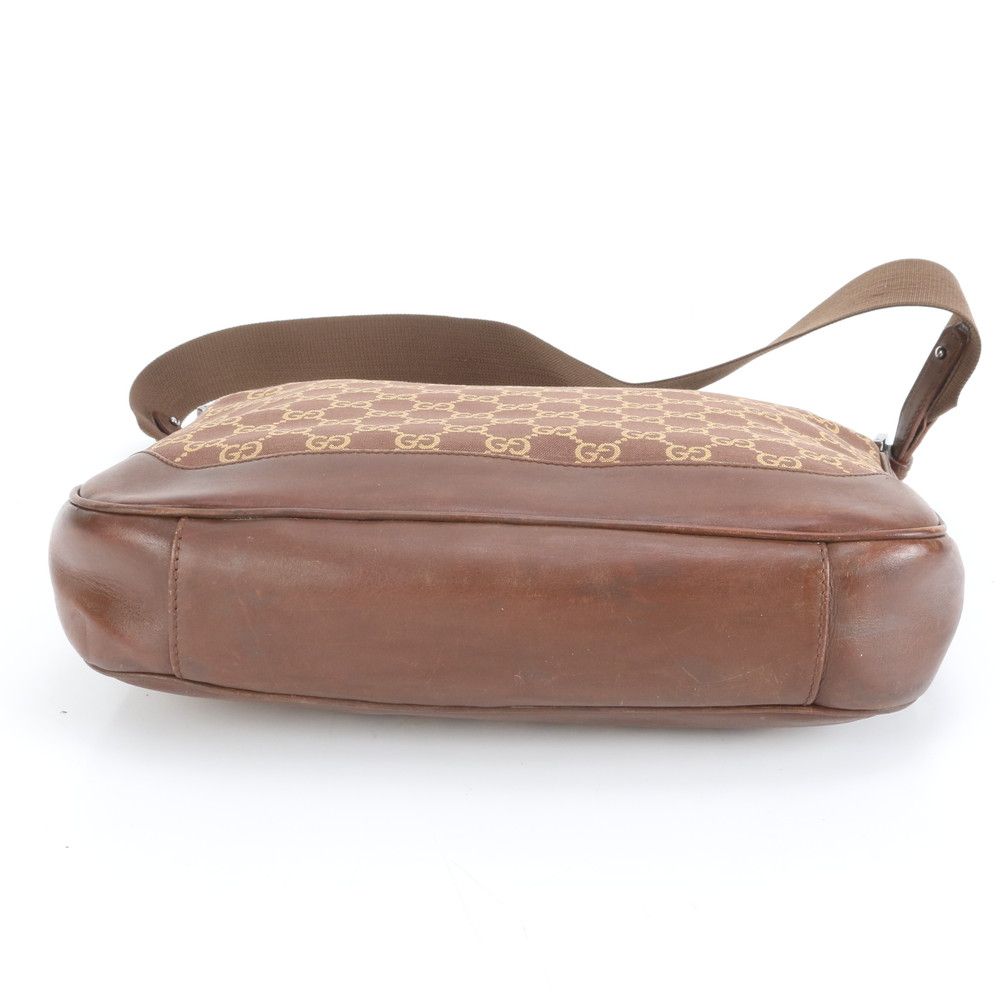 Gucci Bambu GG Canvas 001 Leather 2-Way Shoulder Bag Hand Brown — view 5