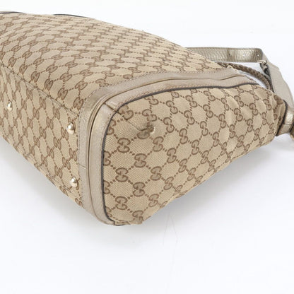 Gucci GG Canvas Bella Bamboo Ribbon Tassel 2-Way Tote Crossbody Shoulder — view 5