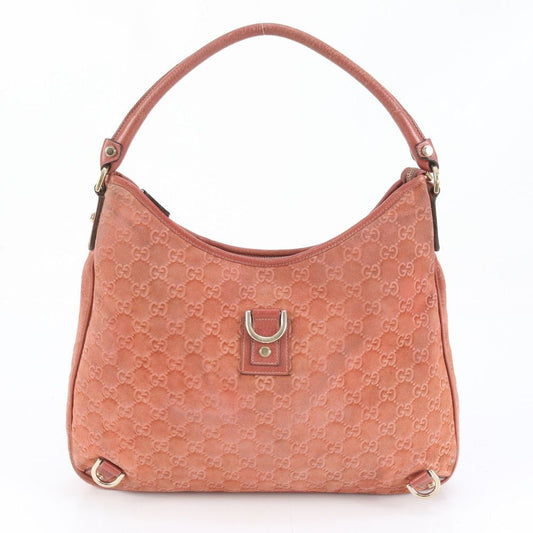 Gucci GG Leather Abbey Shoulder Bag Tote Hand Gold