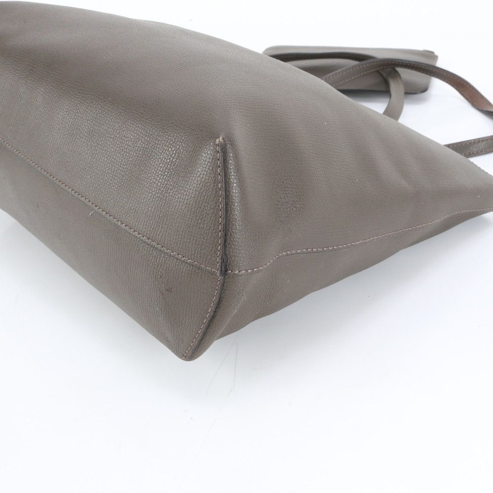 Fendi Pouch F's Logo Leather Tote Shoulder Hand Brown — view 5