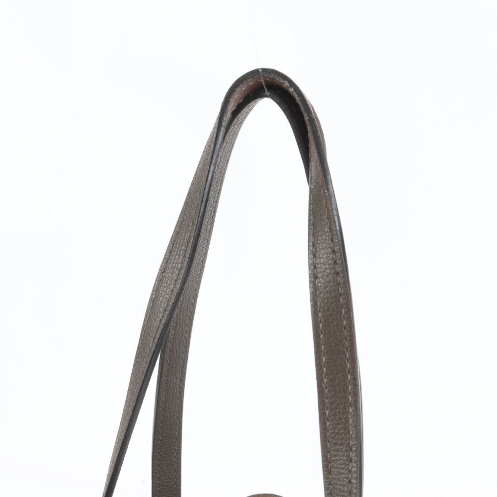 Fendi Pouch F's Logo Leather Tote Shoulder Hand Brown — view 2
