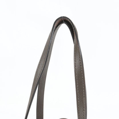 Fendi Pouch F's Logo Leather Tote Shoulder Hand Brown — view 2