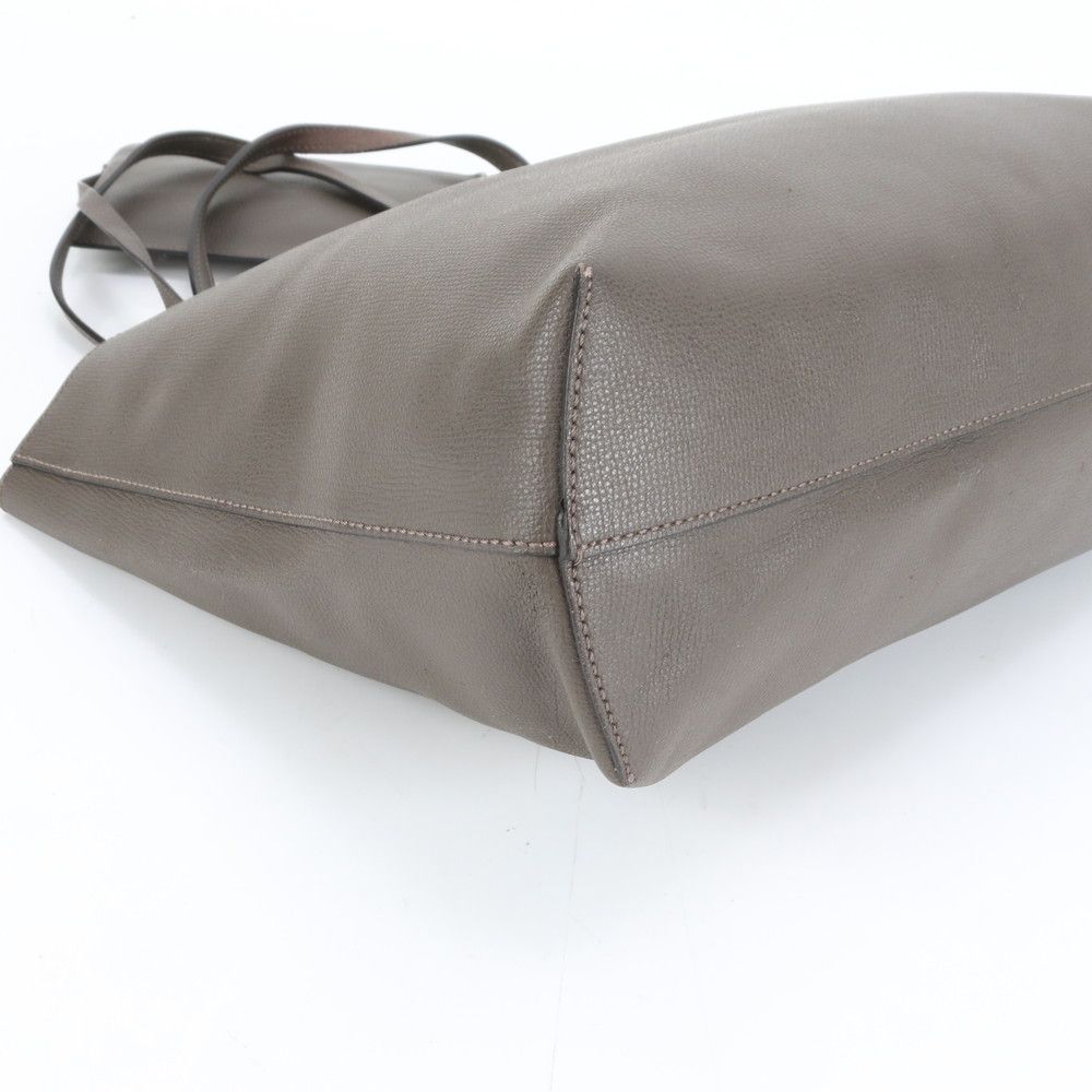 Fendi Pouch F's Logo Leather Tote Shoulder Hand Brown — view 4