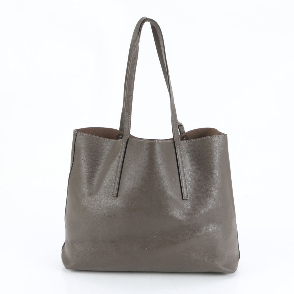 Fendi Pouch F's Logo Leather Tote Shoulder Hand Brown — view 3