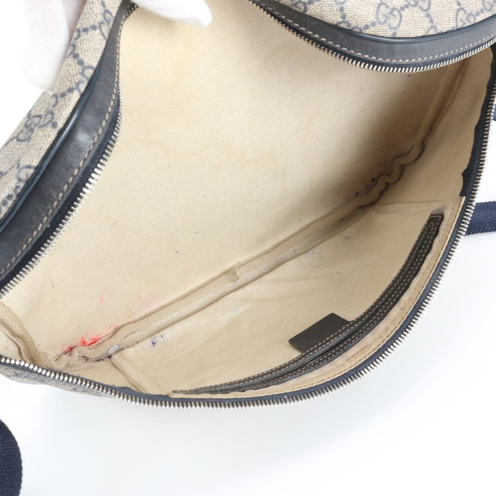 Gucci GG Supreme Leather 2-Way Belt Bag Crossbody Body Waist Pouch Shoulder — view 7