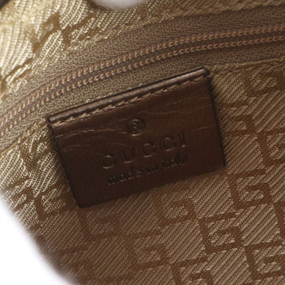 Gucci Jackie 001 Leather Canvas Shoulder Bag Hand — view 8