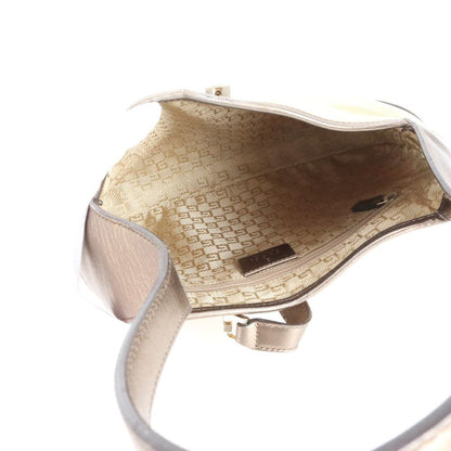 Gucci Jackie 001 Leather Canvas Shoulder Bag Hand — view 7