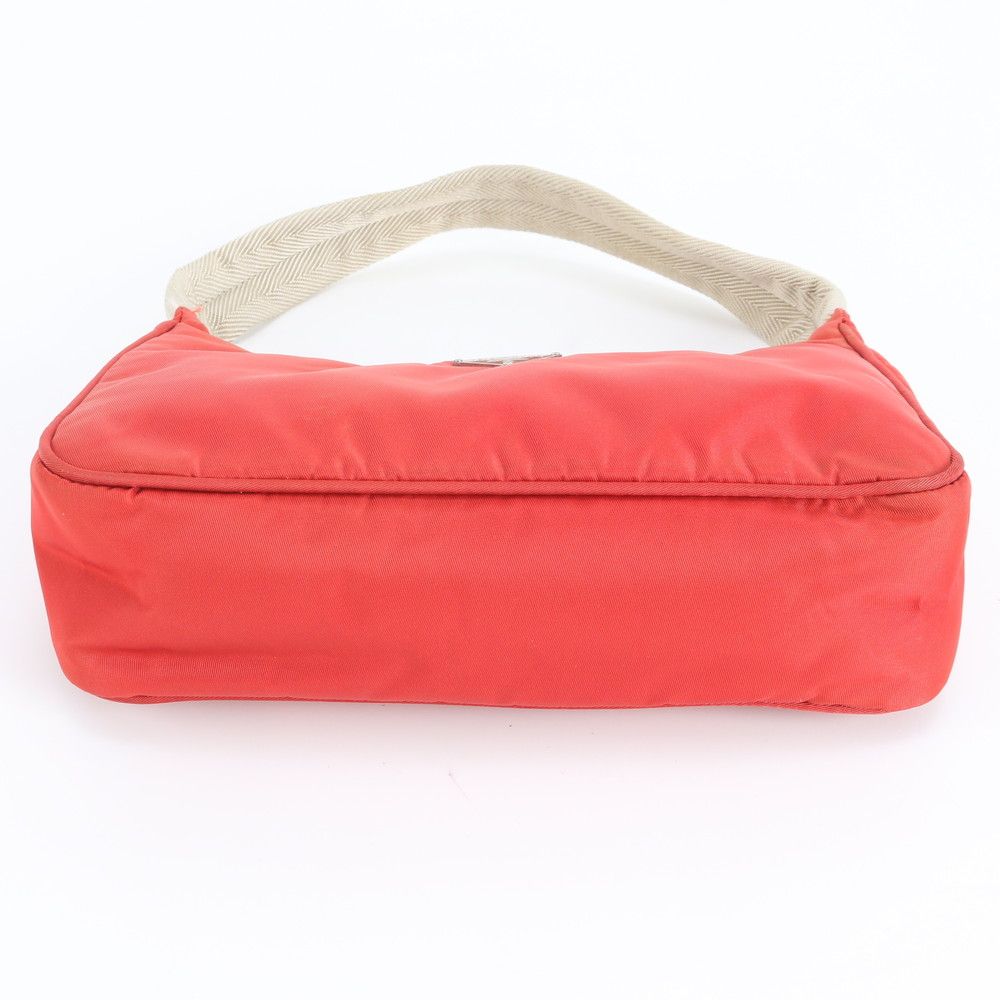 Prada Tessuto Nylon Triangle Logo Handbag Tote — view 6