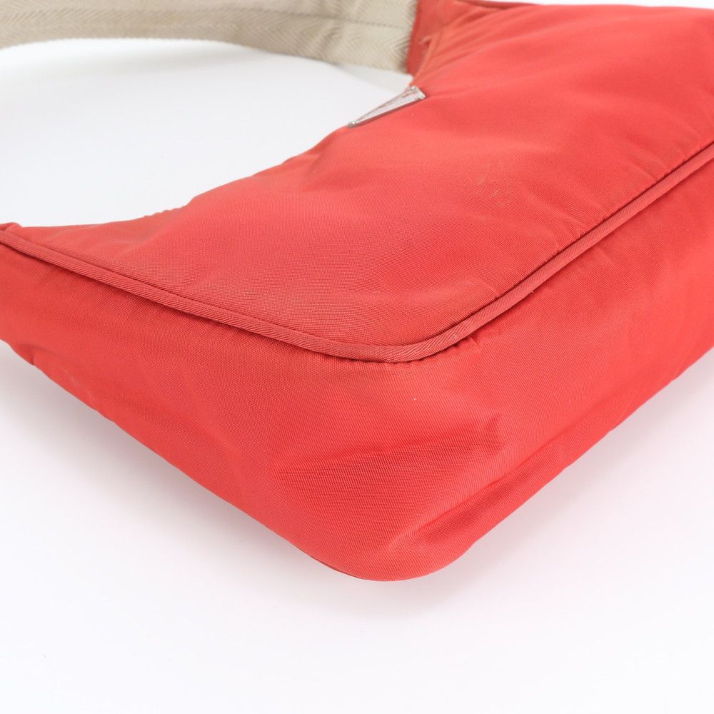 Prada Tessuto Nylon Triangle Logo Handbag Tote — view 4