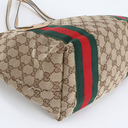 Gucci GG Canvas Sherry Line Joli Leather Tote Shoulder — view 7