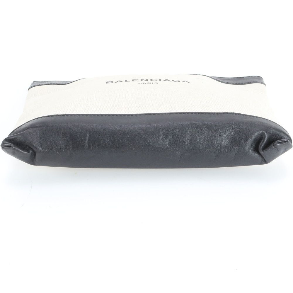 Balenciaga Leather Canvas Clutch Pouch Business — view 5