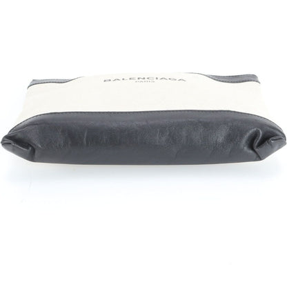 Balenciaga Leather Canvas Clutch Pouch Business — view 5