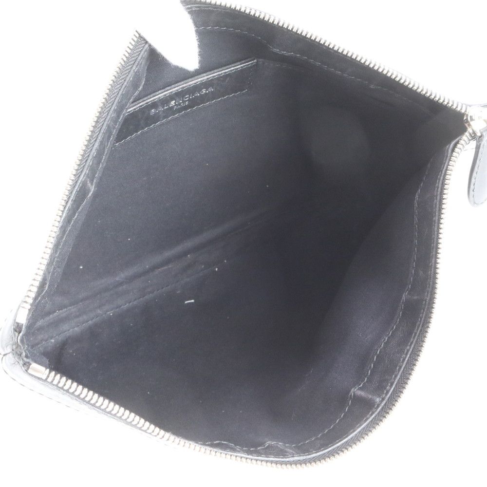 Balenciaga Leather Canvas Clutch Pouch Business — view 6