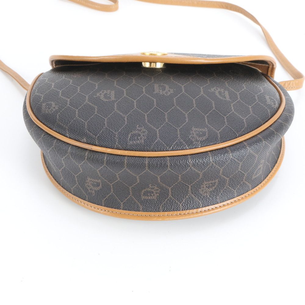 Dior Vintage Honeycomb Pattern Leather Shoulder Bag Crossbody — view 6